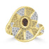 0.33ct Orange Diamond Rings with 0.601tct Diamond set in 18K Two Tone Gold