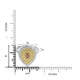 0.279ct Orange Diamond Rings with 0.963tct Diamond set in 18K Two Tone Gold
