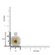 0.428ct Orange Diamond Necklaces with 0.625tct Diamond set in 18K Two Tone Gold