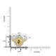 0.20ct Orange Diamond Rings with 0.74tct Diamond set in 18K Two Tone Gold
