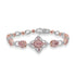 0.89ct Pink Diamond Bracelets with 3.01tct Diamond set in 18K Two Tone Gold