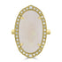 10.39ct Opal Rings with 0.27tct Diamond set in 18K Yellow Gold