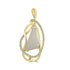 3.8ct Opal Pendants with 0.17tct Diamond set in 18K Yellow Gold