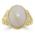 4.72ct Opal Rings with 0.1tct Diamond set in 18K Yellow Gold