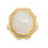 5.11ct Opal Rings with 0.18tct Diamond set in 18K Yellow Gold