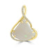 5.8ct Opal Pendants with 0.13tct Diamond set in 18K Yellow Gold