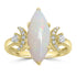2.63ct Opal Rings with 0.2tct Diamond set in 18K Yellow Gold