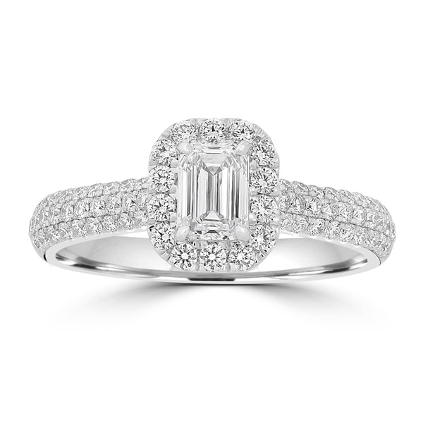 0.5ct Diamond Rings with 0.54tct Diamond set in Platinum 950