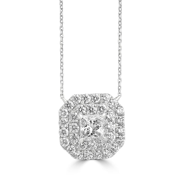 0.5ct Diamond Necklaces with 0.58tct Diamond set in Platinum 950