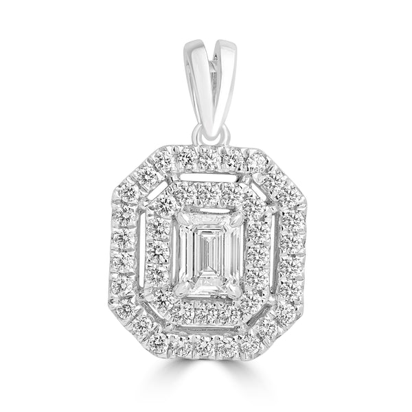 0.5ct Diamond Pendants with 0.51tct Diamond set in Platinum 950