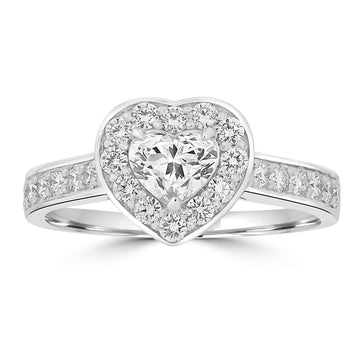 0.5ct Diamond Rings with 0.5tct Diamond set in Platinum 950