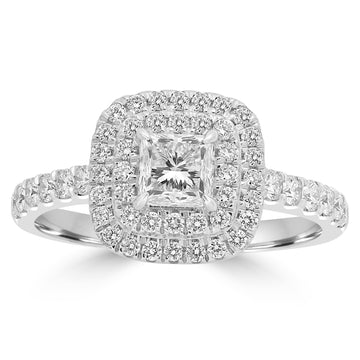 0.51ct Diamond Rings with 0.53tct Diamond set in Platinum 950