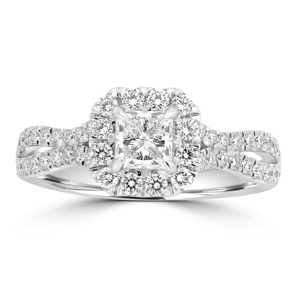 0.5ct Diamond Rings with 0.51tct Diamond set in Platinum 950