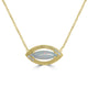 1.17ct Opal Necklaces with 0.08tct Diamond set in 18K Yellow Gold