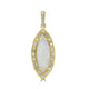 2.48ct Opal Pendants with 0.22tct Diamond set in 18K Yellow Gold