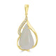 5.74ct Opal Pendants with 0.1tct Diamond set in 18K Yellow Gold