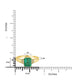 1.51ct Emerald Rings with 0.07tct Diamond set in 14K Yellow Gold
