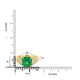 2.68ct Emerald Rings with 0.14tct Diamond set in 18K Yellow Gold