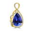 7.83ct Tanzanite Pendants with 0.22tct Diamond set in 18K Yellow Gold