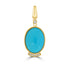 8ct Turquoise Pendants with 0.06tct Diamond set in 18K Yellow Gold