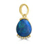 1.2ct Black Opal Pendants with 0.03tct Diamond set in 18K Yellow Gold