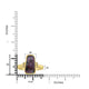 4.14ct Boulder Opal Rings with 0.03tct Diamond set in 18K Yellow Gold