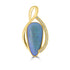 6.31ct Black Opal Pendants with 0.1tct Diamond set in 18K Yellow Gold