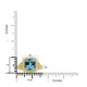3.38ct Aquamarine Rings with 0.44tct Diamond set in 18K Yellow Gold