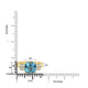2.76ct Aquamarine Rings with 0.44tct Diamond set in 18K Yellow Gold