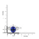 5.36ct Tanzanite Rings with 0.15tct Diamond set in 18K White Gold