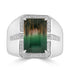 9.55ct Tourmaline Rings with 0.34tct Diamond set in 18K White Gold