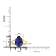 5.57ct Tanzanite Rings with 0.08tct Diamond set in 18K Yellow Gold