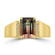 3.98ct Tourmaline Rings with 0.05tct Diamond set in 18K Yellow Gold