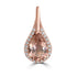 1.83ct Tourmaline Pendants with 0.13tct Diamond set in 18K Rose Gold