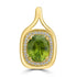 3.75ct Sphene Pendants with 0.17tct Diamond set in 18K Yellow Gold