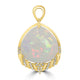 18.78ct Opal Pendants with 0.16tct Diamond set in 18K Yellow Gold