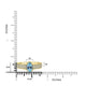 0.9ct Aquamarine Rings with 0.33tct Diamond set in 18K Yellow Gold
