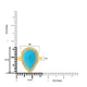 4.67ct Turquoise Rings with 0.17tct Diamond set in 18K Yellow Gold