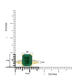 3.4ct Emerald Rings with 0.22tct Diamond set in 18K Yellow Gold