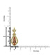 1.06ct Tourmaline Pendants with 0.14tct Diamond set in 18K Yellow Gold