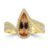 1.67ct Topaz Rings with 0.62tct Diamond set in 18K Yellow Gold