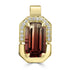 2.78ct Tourmaline Pendants with 0.09tct Diamond set in 18K Two Tone Gold