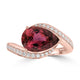 2.74ct Tourmaline Rings with 0.27tct Diamond set in 18K Rose Gold