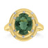 4.24ct Tourmaline Rings with 0.12tct Diamond set in 18K Yellow Gold