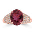 3.37ct Tourmaline Rings with 0.33tct Diamond set in 18K Rose Gold