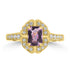 0.82ct Sapphire Rings with 0.23tct Diamond set in 18K Yellow Gold