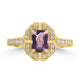 0.82ct Sapphire Rings with 0.23tct Diamond set in 18K Yellow Gold