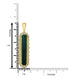 4.9ct Tourmaline Pendants with 0.2tct Diamond set in 18K Yellow Gold