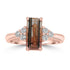 2.12ct Tourmaline Rings with 0.24tct Diamond set in 18K Rose Gold