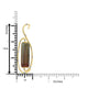 6.47ct Tourmaline Pendants with 0.11tct Diamond set in 18K Yellow Gold